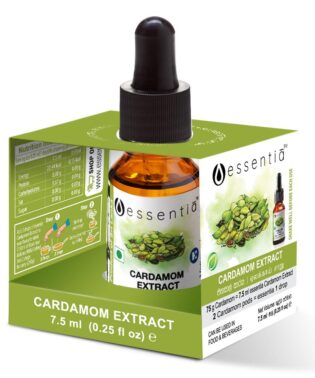 Extractul lichid de cardamon complet natural de la Essentia este cel mai simplu mod de a prepara un ceai delicios cu condimente sau orice fel de mâncare. Extractul de cardamom lichid natural este facut cu cardamom Ceylon de cea mai buna calitate, pastrand pentru mai mult timp proprietatile sale naturale si aroma distincta.