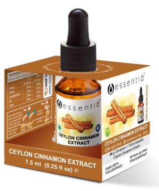 Extractul lichid de scortisoara complet natural de la Essentia este cel mai simplu mod de a prepara singur un ceai delicios cu condimente sau orice fel de mâncare si poate fi consumat in orice moment al zilei. Extractul de scortisoara naturala este facut cu scortisoara Ceylon de cea mai buna calitate, pastrând in acelasi timp proprietatile naturale si aroma distincta.