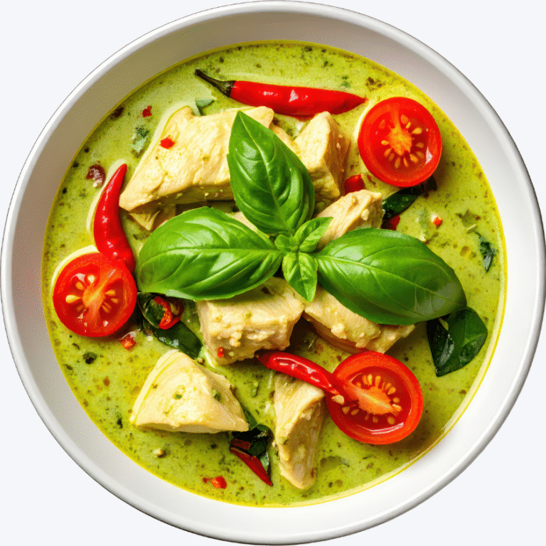 Curry verde thailandez cu tofu